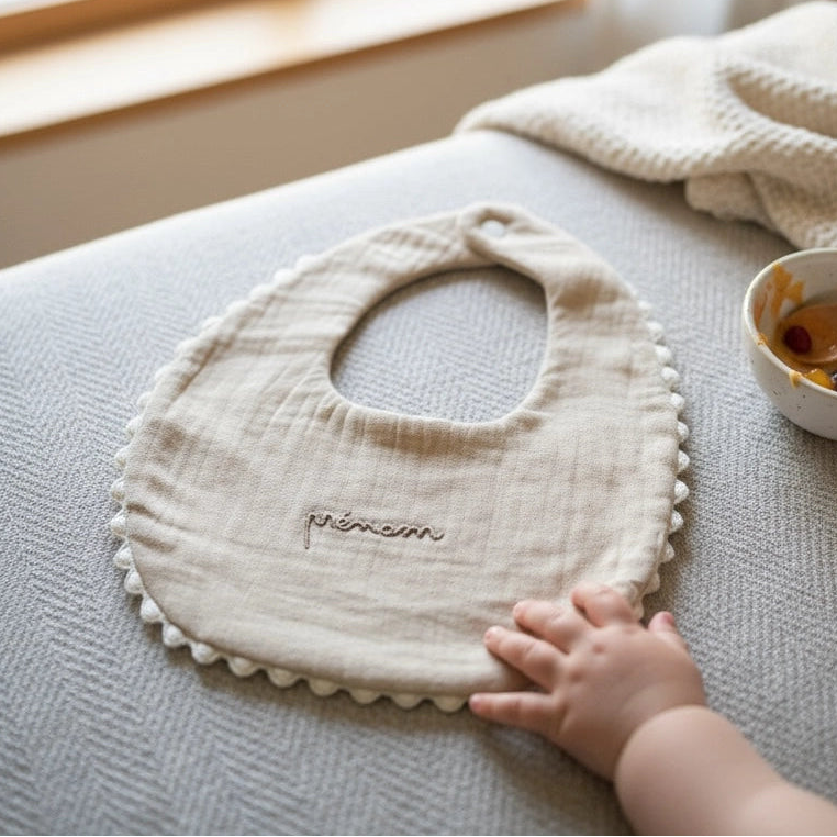 Bavoir gaze de coton