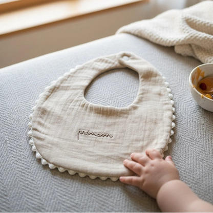 Bavoir gaze de coton