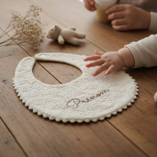 Bavoir fleur de coton